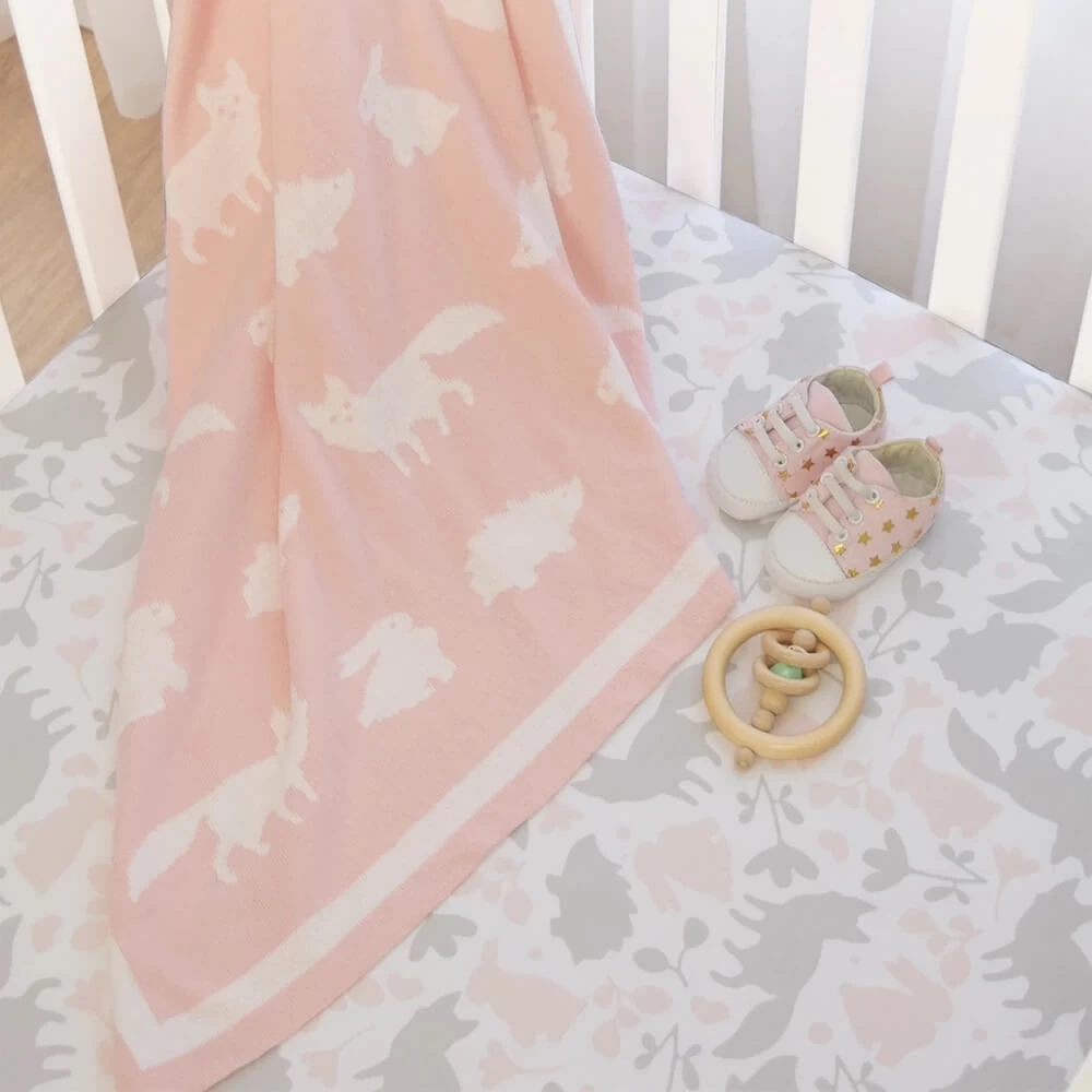 Lolli Living Forest Friends Pram Blanket 2 Lolli Living Forest Friends Pram Blanket - Image 2