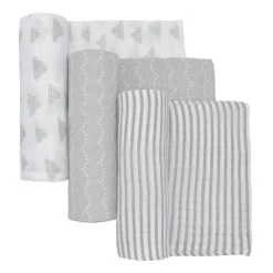 Living Textiles Muslin Wraps 3pk