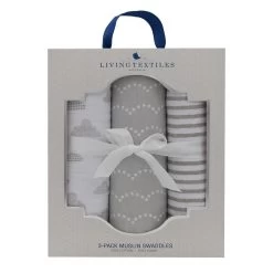 Living Textiles Muslin Wraps 3pk 7 Living Textiles Muslin Wraps 3pk -Baby Haven Shop 115376 5f605e44 8142 4f64 b34e dc392c7212b7