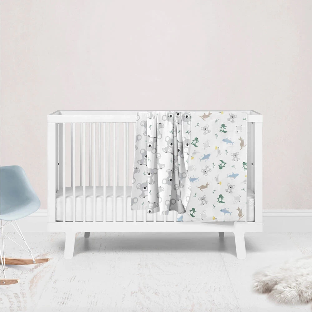 Bubba Blue Aussie Animals Jersey Wrap 2pk 7 Bubba Blue Aussie Animals Jersey Wrap 2pk - Image 7