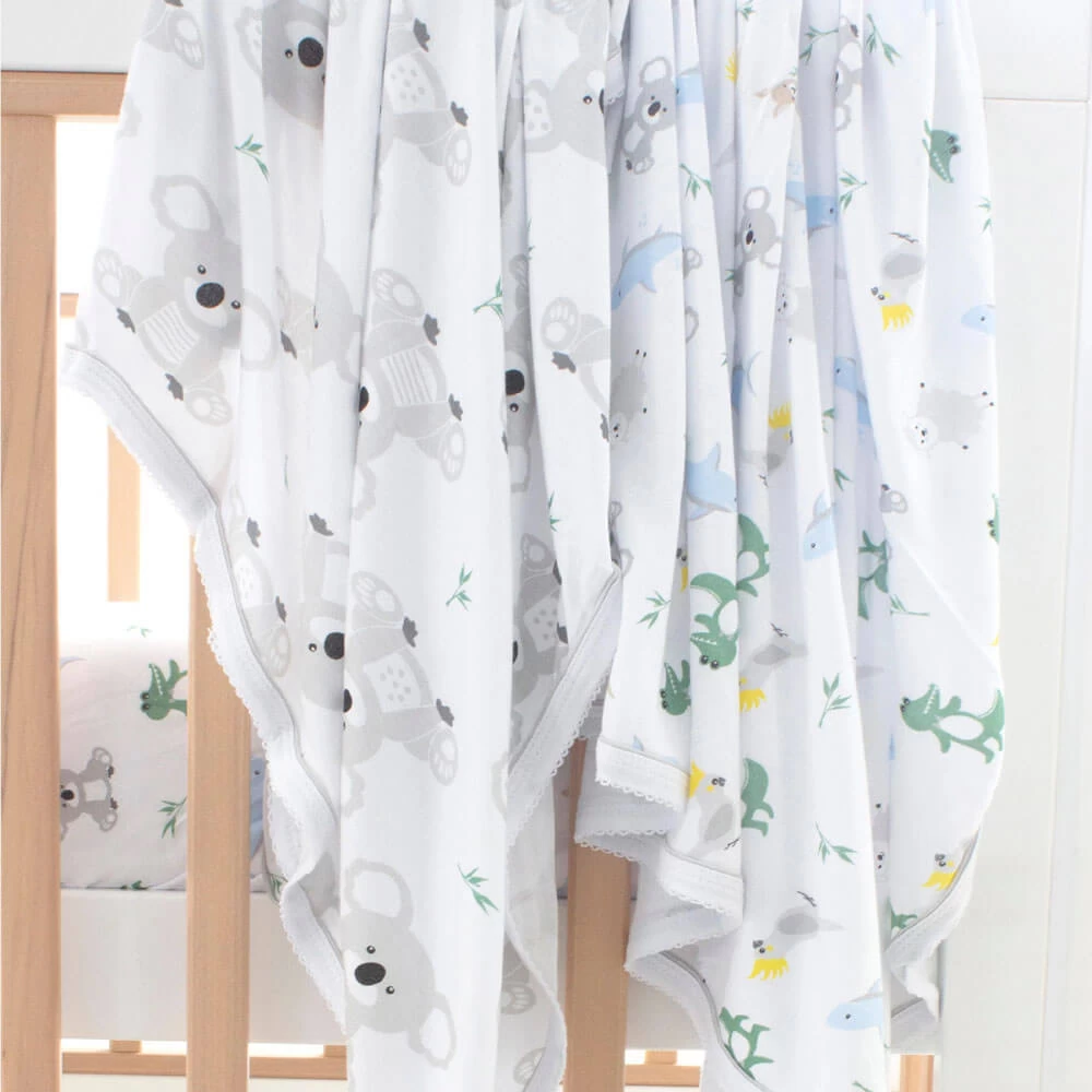 Bubba Blue Aussie Animals Jersey Wrap 2pk 5 Bubba Blue Aussie Animals Jersey Wrap 2pk - Image 5