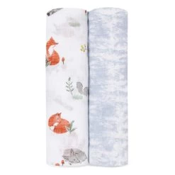 Aden + Anais Muslin Swaddles 2pk 9 Aden + Anais Muslin Swaddles 2pk -Baby Haven Shop 120749