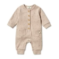 Wilson & Frenchy Organic Waffle Pocket Growsuit Leaf