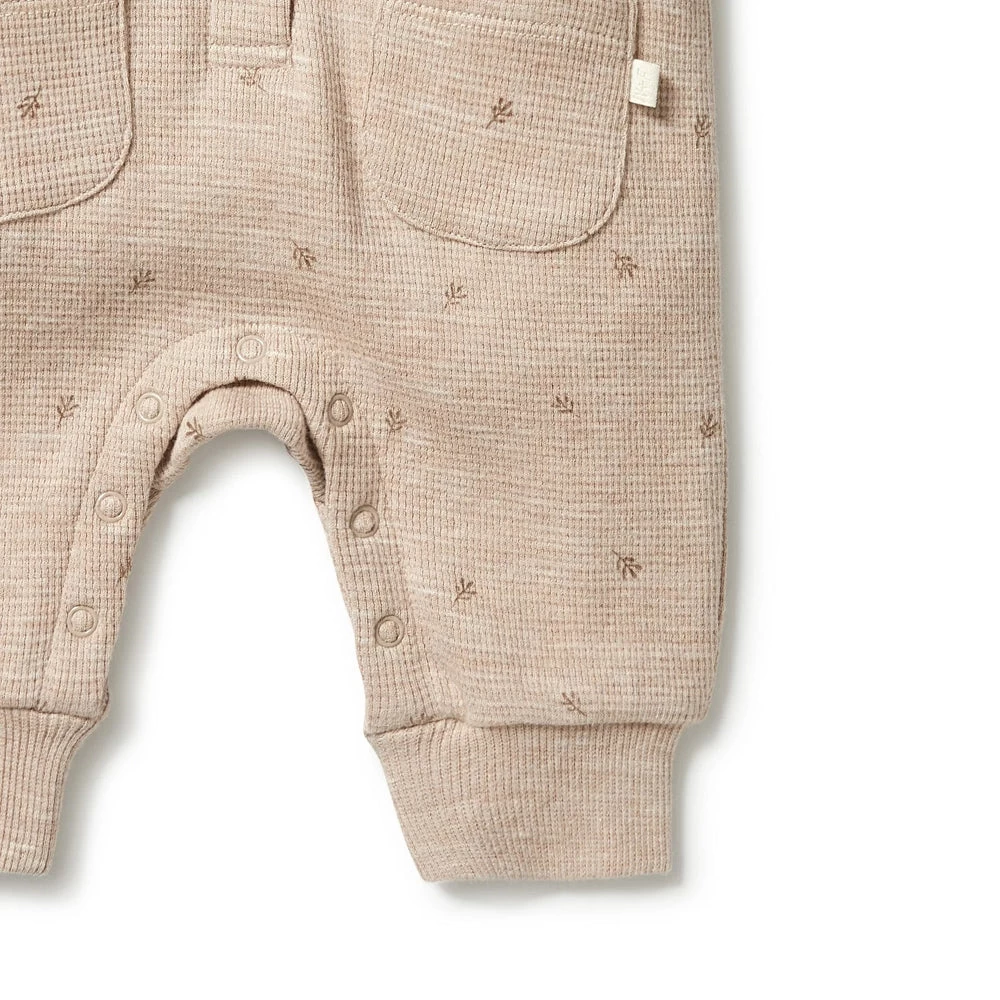 Wilson & Frenchy Organic Waffle Pocket Growsuit Leaf 4 Wilson & Frenchy Organic Waffle Pocket Growsuit Leaf - Image 4