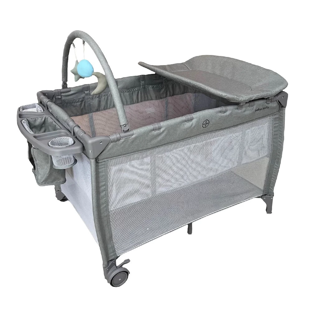 Baby Studio 8 In 1 Portacot Grey 1 Baby Studio 8 In 1 Portacot Grey