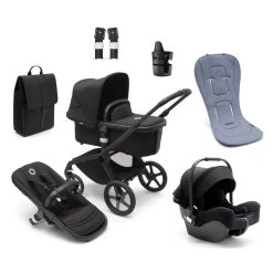 Bugaboo Fox 5 Complete Newborn Bundle -Baby Haven Shop 131250 BK BL