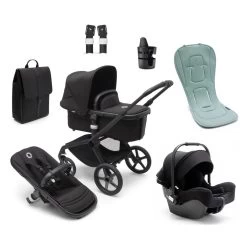 Bugaboo Fox 5 Complete Newborn Bundle -Baby Haven Shop 131250 BK GN