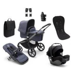 Bugaboo Fox 5 Complete Newborn Bundle -Baby Haven Shop 131250 BL BK