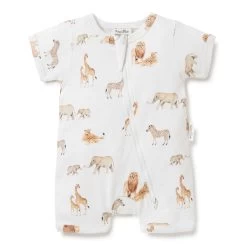 Aster & Oak Savanna Zip Romper