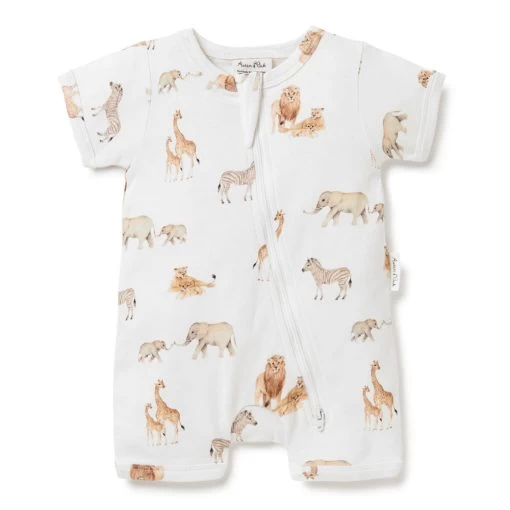 Aster & Oak Savanna Zip Romper -Baby Haven Shop 131285