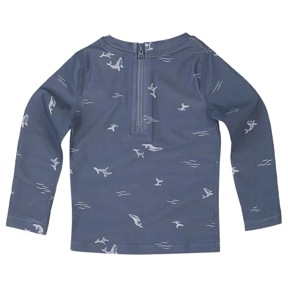Toshi Swim Baby Rashie Long Sleeve Classic Whales 2 Toshi Swim Baby Rashie Long Sleeve Classic Whales - Image 2