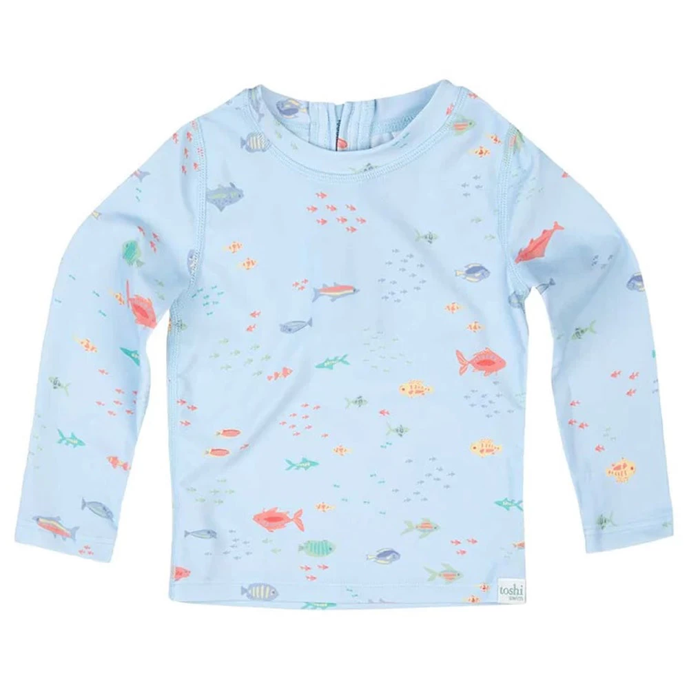 Toshi Swim Baby Rashie Long Sleeve Classic Reef 1 Toshi Swim Baby Rashie Long Sleeve Classic Reef