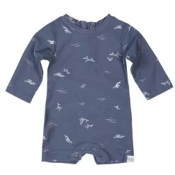 Toshi Swim Baby Onesie Long Sleeve Classic Whales