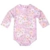 Toshi Swim Baby Onesie Long Sleeve Classic Dahlia