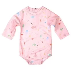 Toshi Swim Baby Onesie Long Sleeve Classic Coral