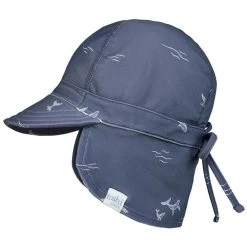 Toshi Swim Baby Flap Cap Classic Whales